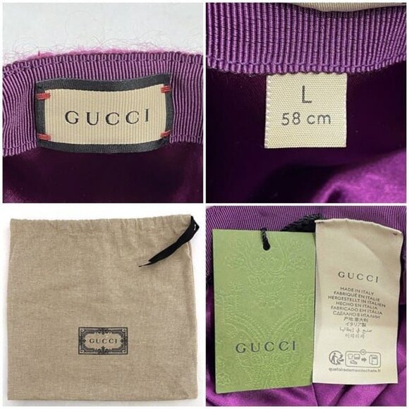 Gucci Cap Purple GG Marmont main image 9